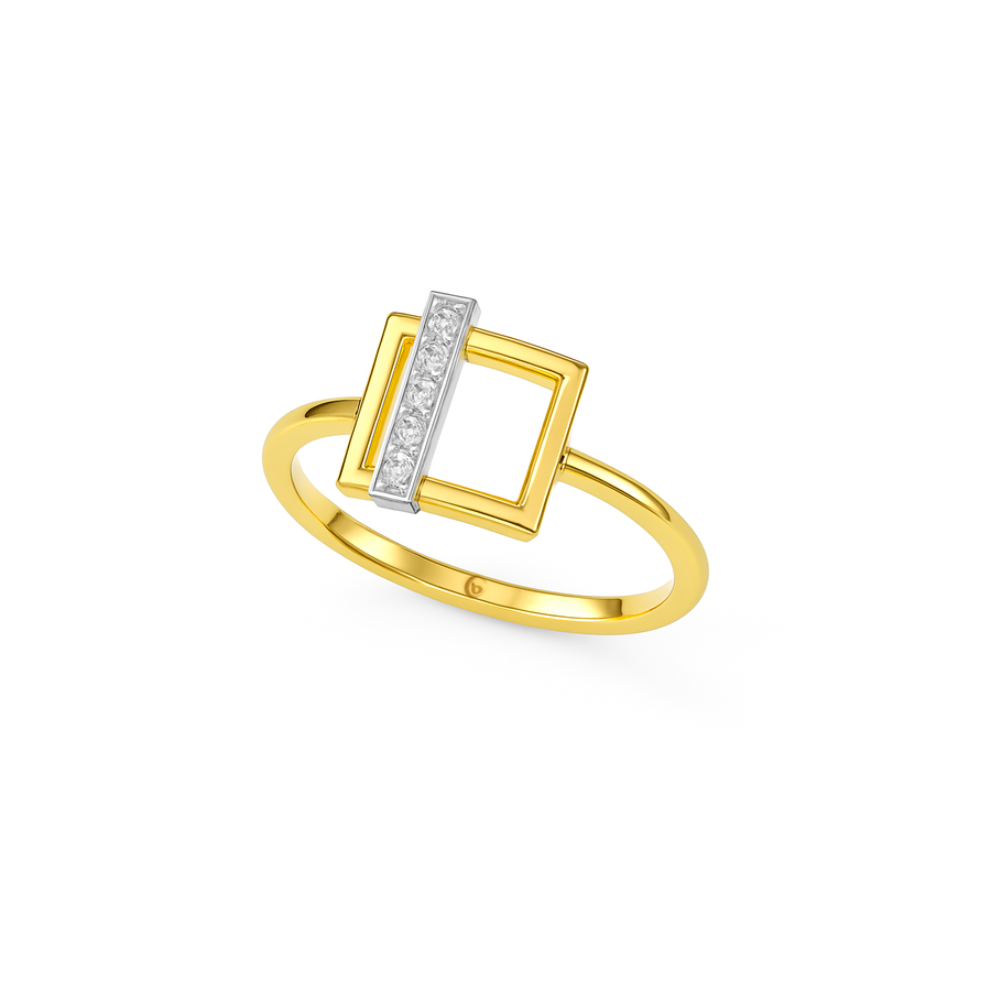 Anello “Eleganza Avvolgente” in oro e diamanti