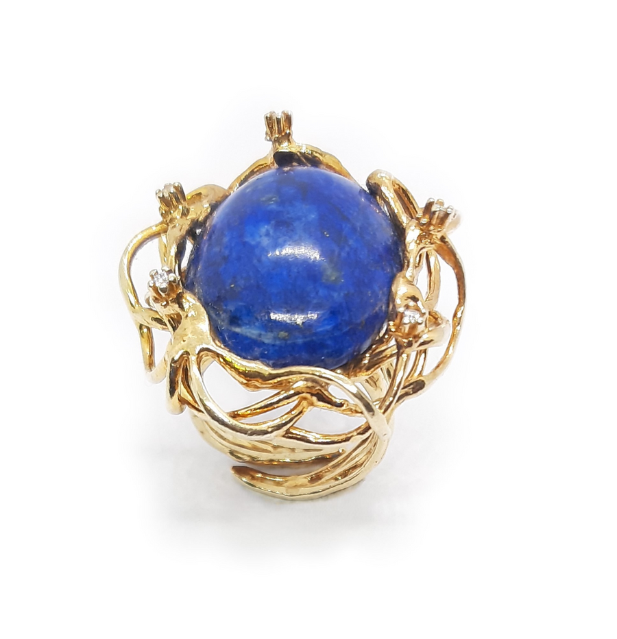 Anello "Eternal Majesty" Argento 925, Lapis e Cubic Zirconia