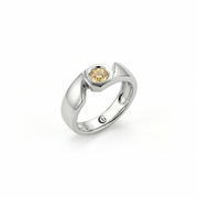 Anello da Uomo "Solitario" in oro e diamante