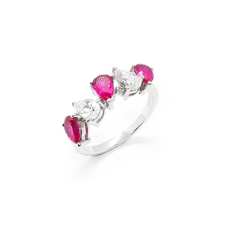 Anelli "Ethereal Pink Tears" Argento 925