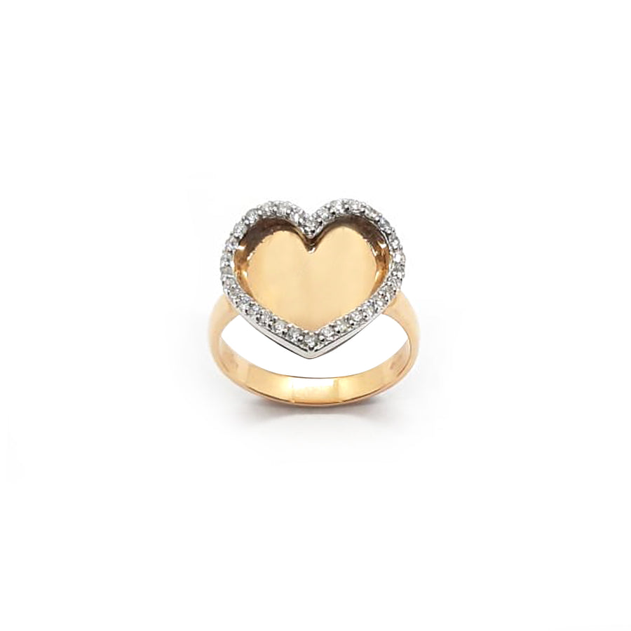 Anello "Beating Heart" in oro giallo e diamanti