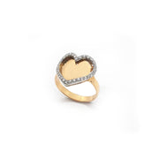 Anello "Beating Heart" in oro giallo e diamanti