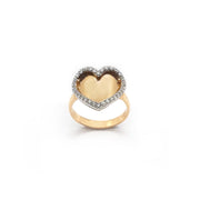 Anello "Beating Heart" in oro giallo e diamanti