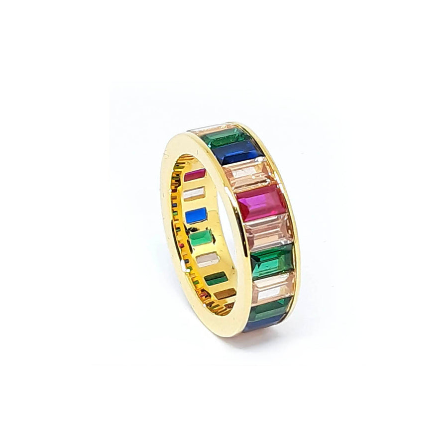 Anello "Eternity Multicolor" Argento 925 con cubic zirconia
