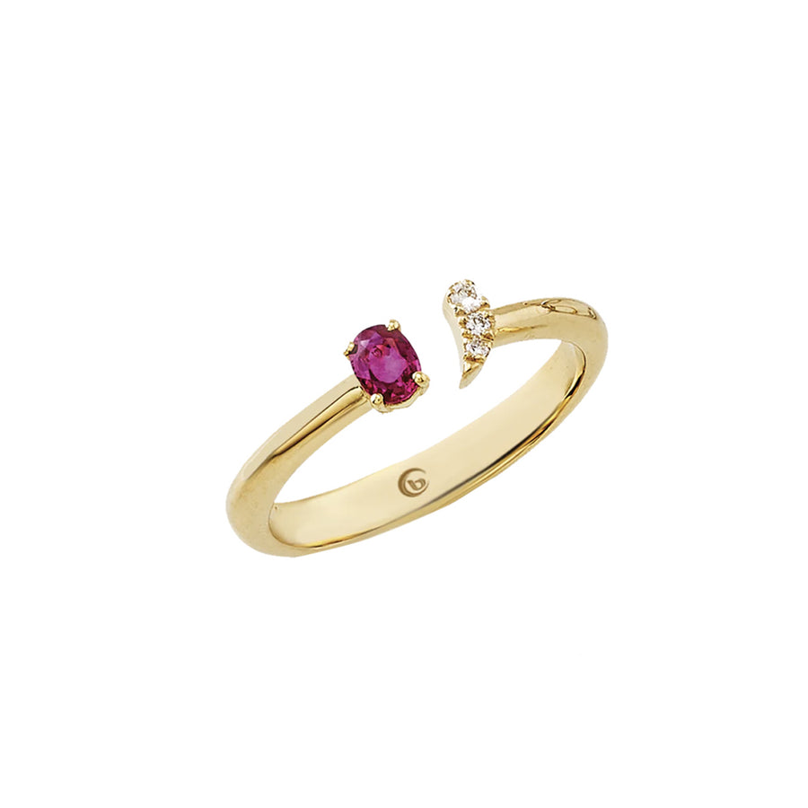 Anello “Sweet Ruby” oro rubino e diamanti