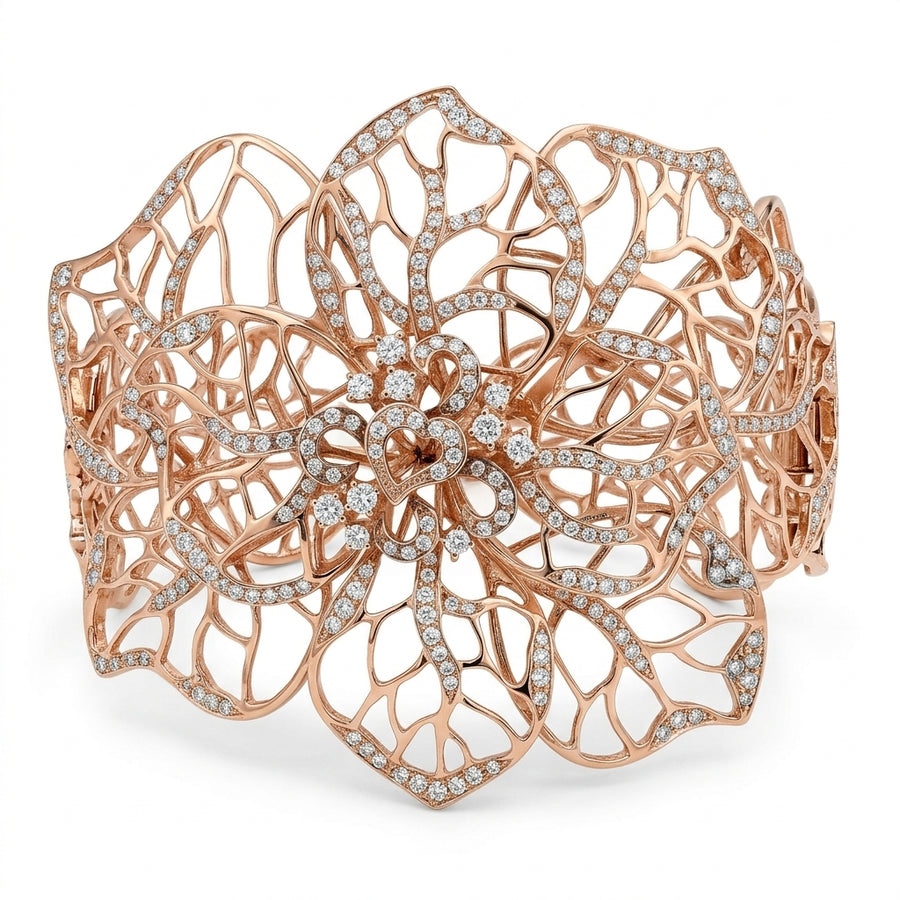 Bracciale "Floral Lace" in argento 925