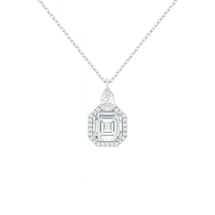 Ciondolo "Crystal Frame" in Argento 925