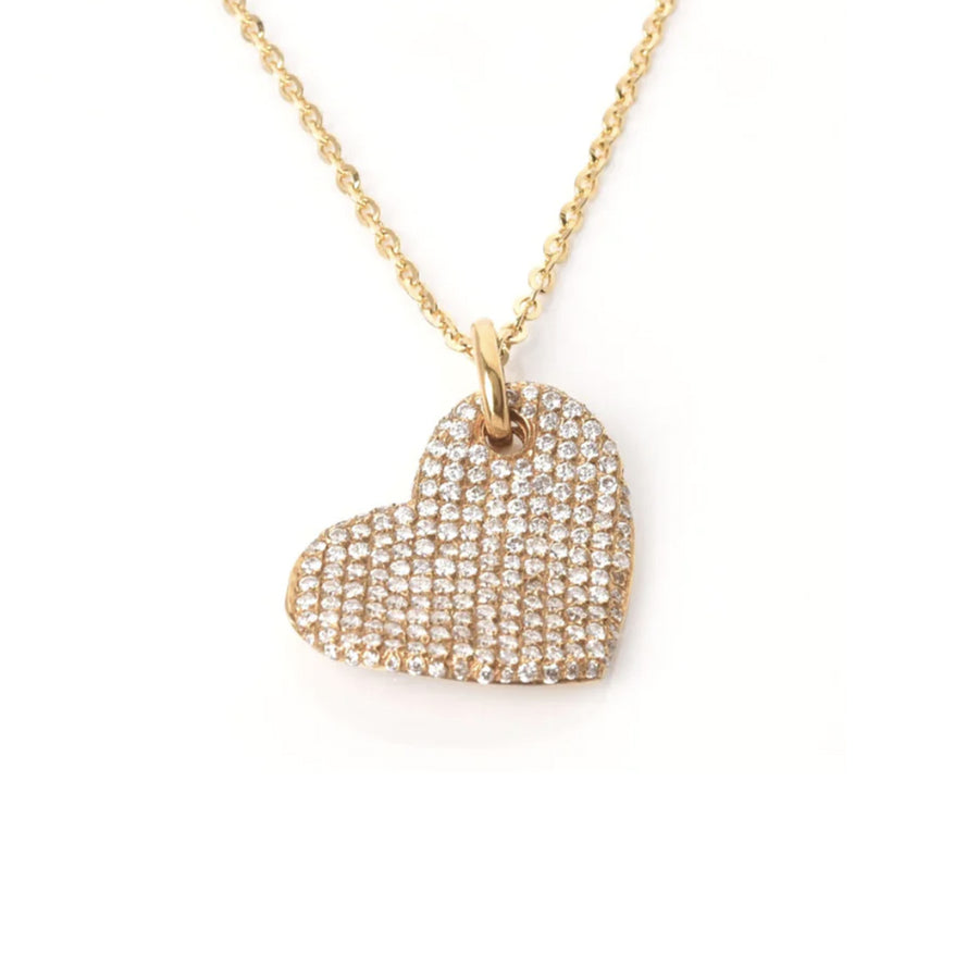 Ciondolo "Be my Valentine" con pavè di diamanti