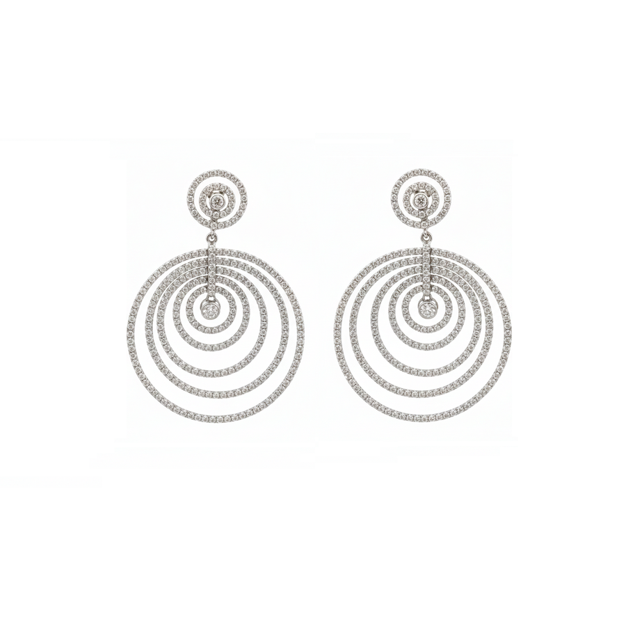 Orecchini "Silver Circle" in Argento 925