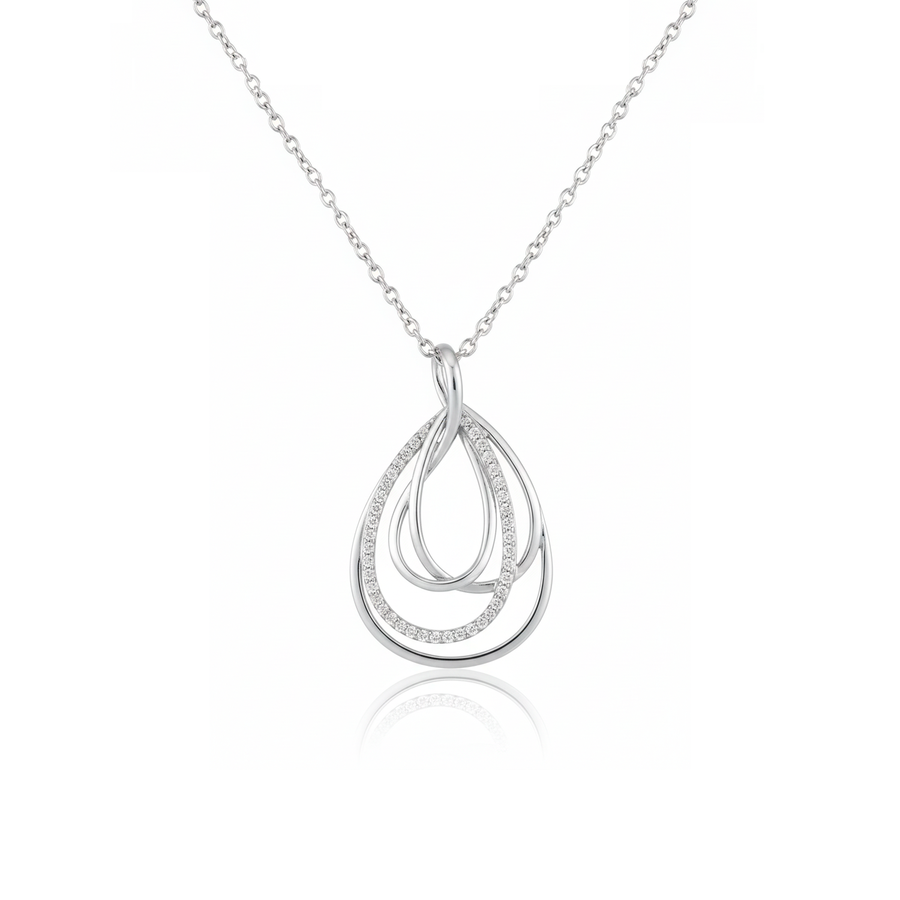 Ciondolo "Eleganza Sinuosa" in Argento 925