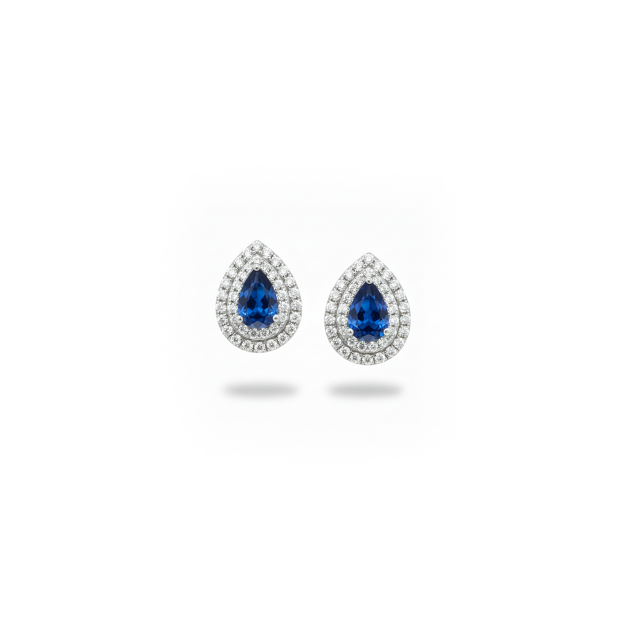 Orecchini "Blue Drops" in argento 925