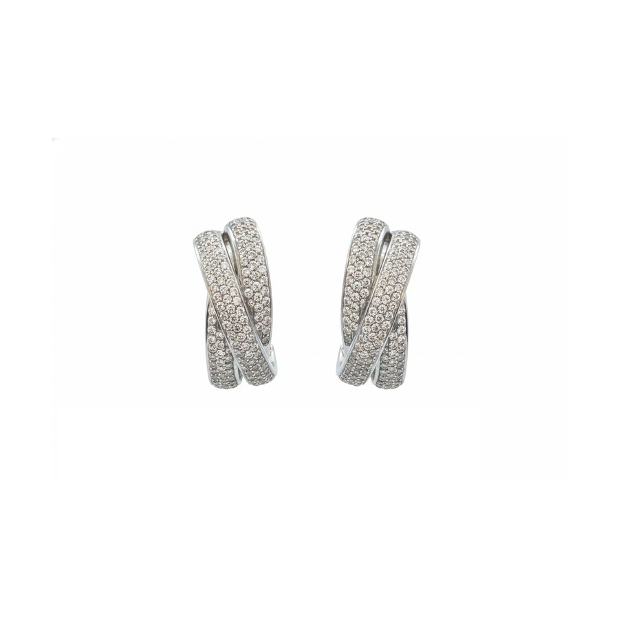 Orecchini "Intreccio prezioso" in argento 925