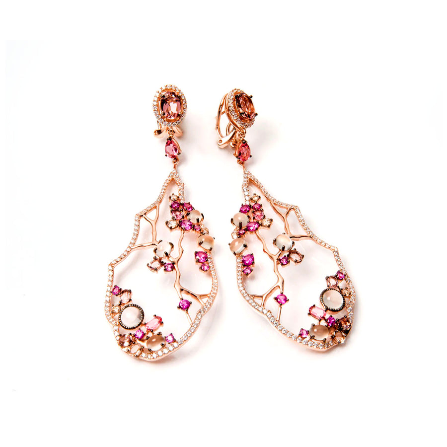 Orecchini "Flora" Argento 925 e cubic zirconia