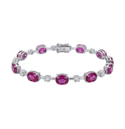Bracciale "Pink Velvet" oro, zaffiri rosa e diamanti