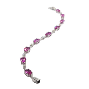 Bracciale "Pink Velvet" oro, zaffiri rosa e diamanti