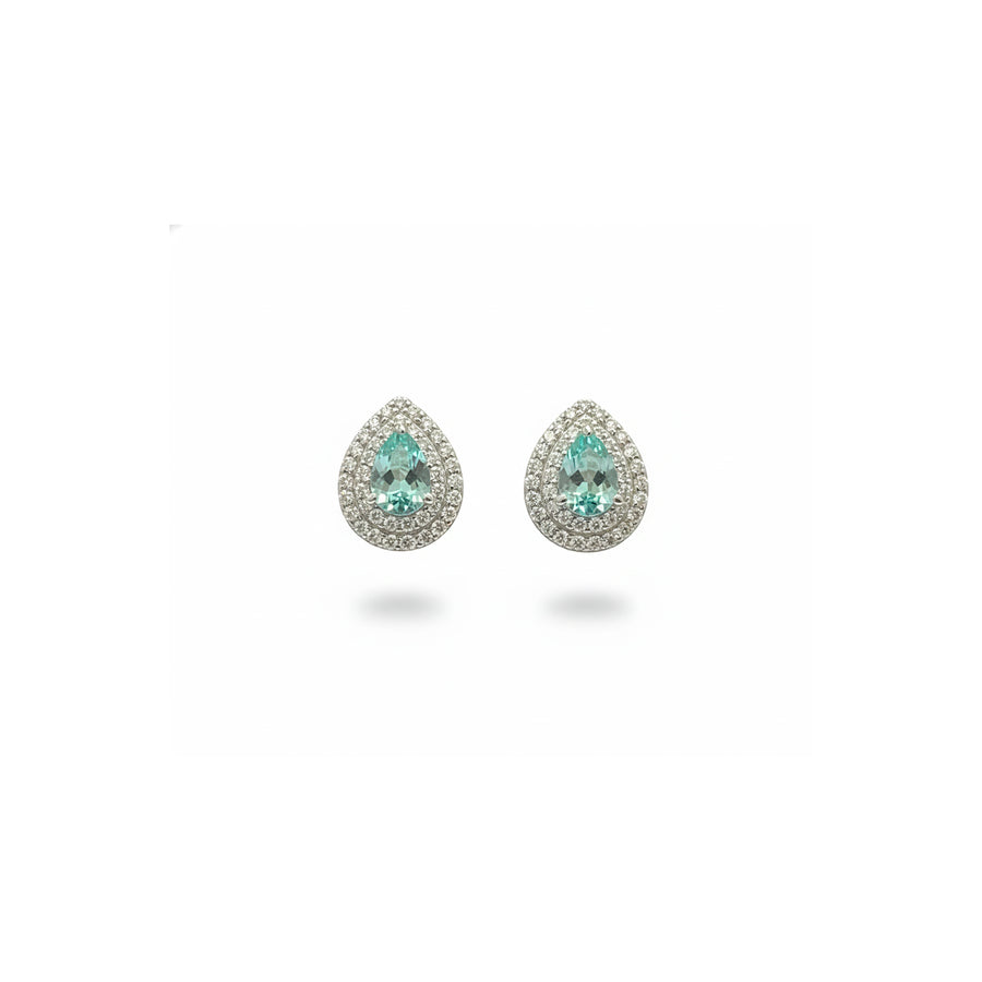 Orecchini "Aquamarine Drops" in argento 925
