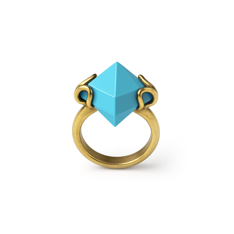 Anello "rombo turchese" Argento 925