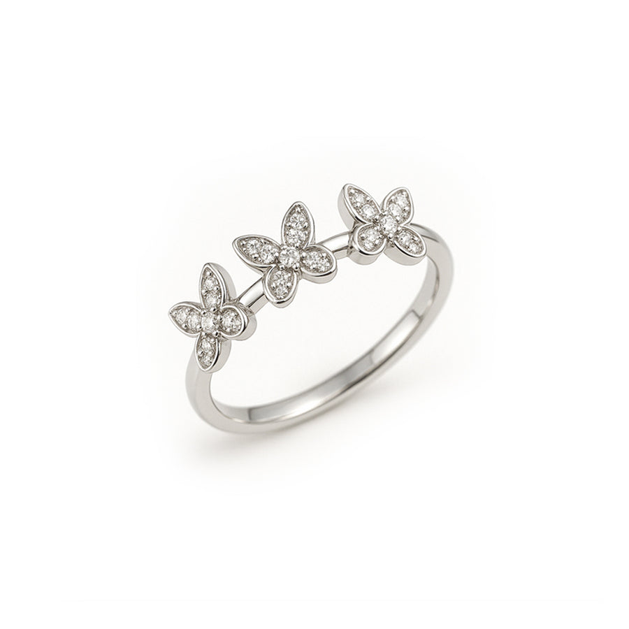Anello Trilogy "Butterflies" Argento 925