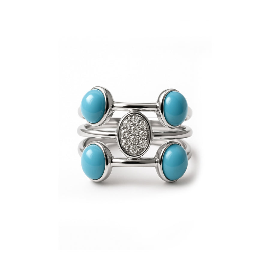 Anello "fantasia ovale" Argento 925