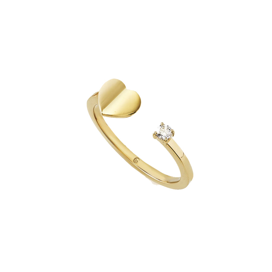 Anello “Sweet Heart” oro e diamanti