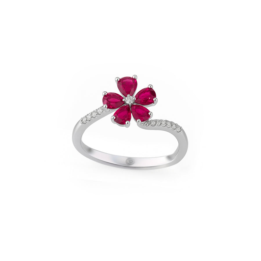 Anello "Passione preziosa" in oro e rubini