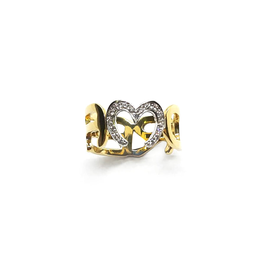 Anello "Passione d'Amore" in oro giallo e diamanti