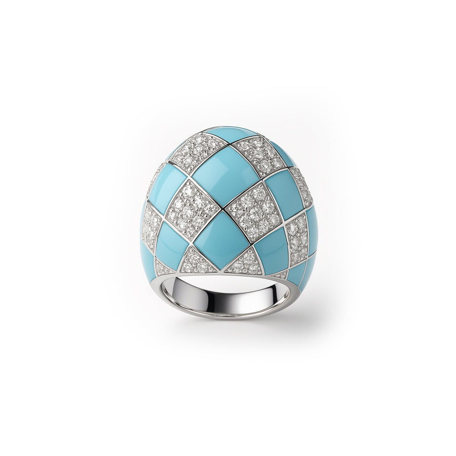 Anello "blue and silver" Argento 925