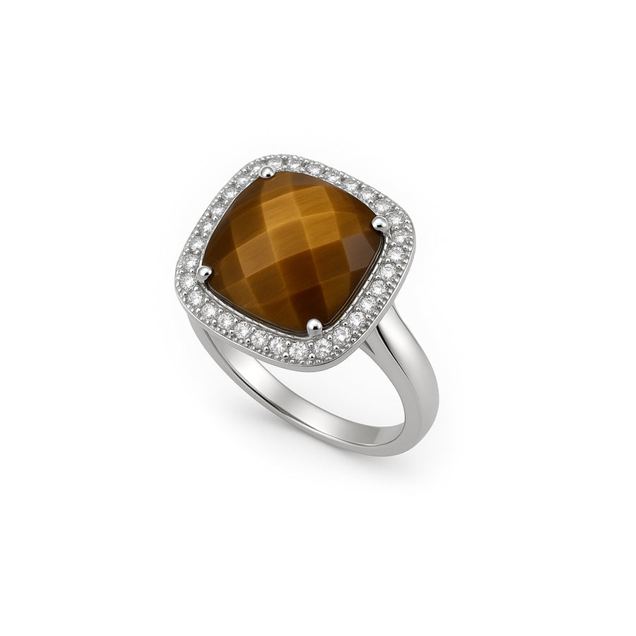 Anello "Brown Tiger" Argento 925