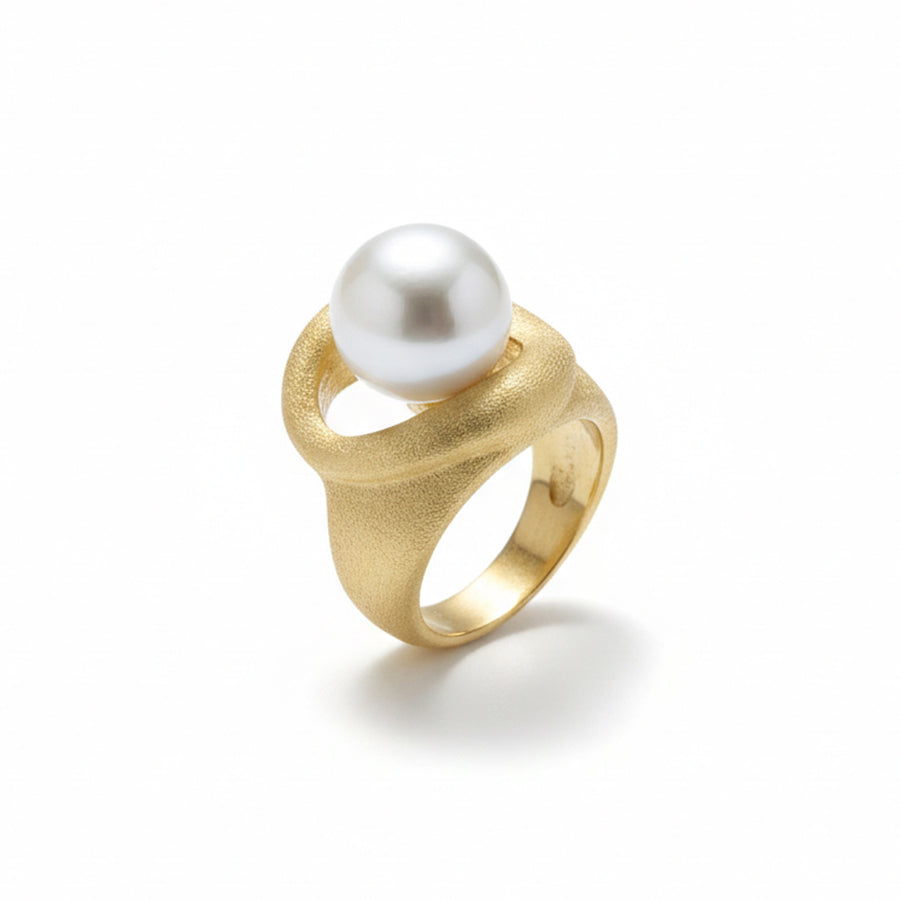 Anello "Perla Sinuosa" in Argento 925
