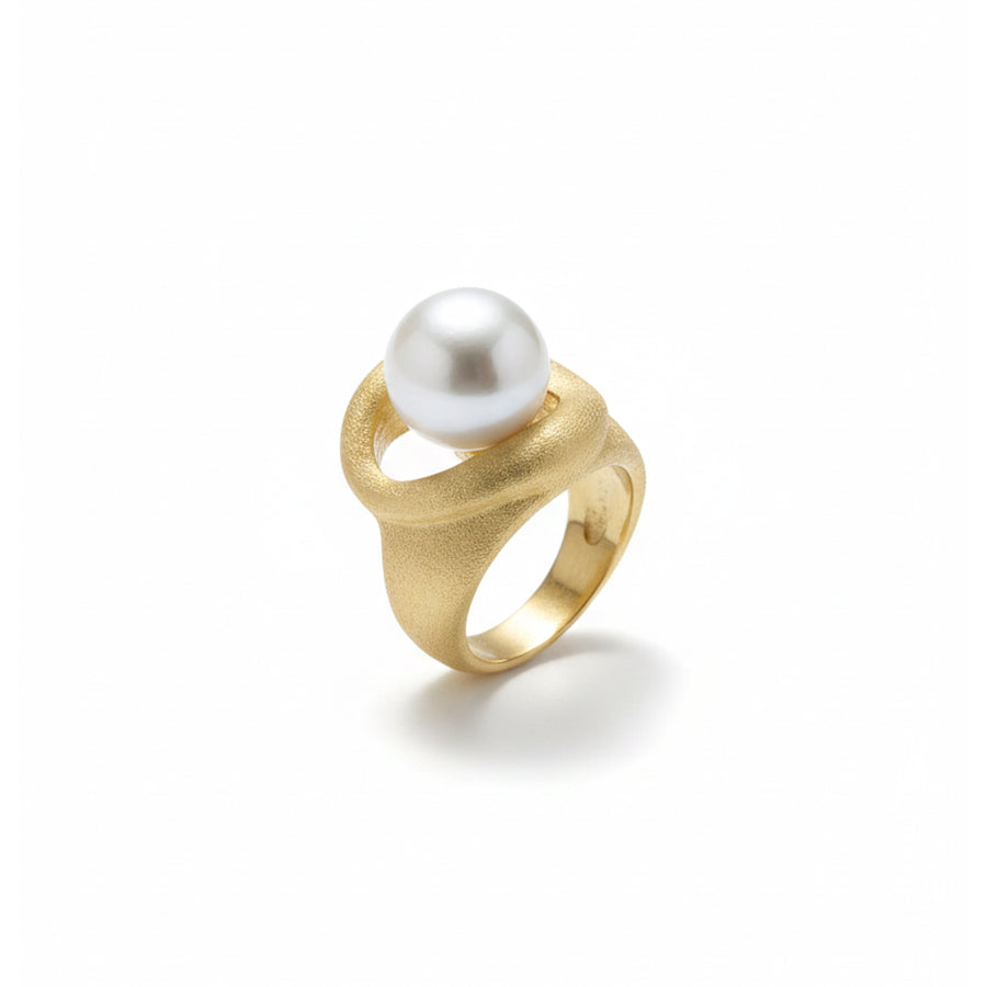 Anello "Perla Sinuosa" in Argento 925