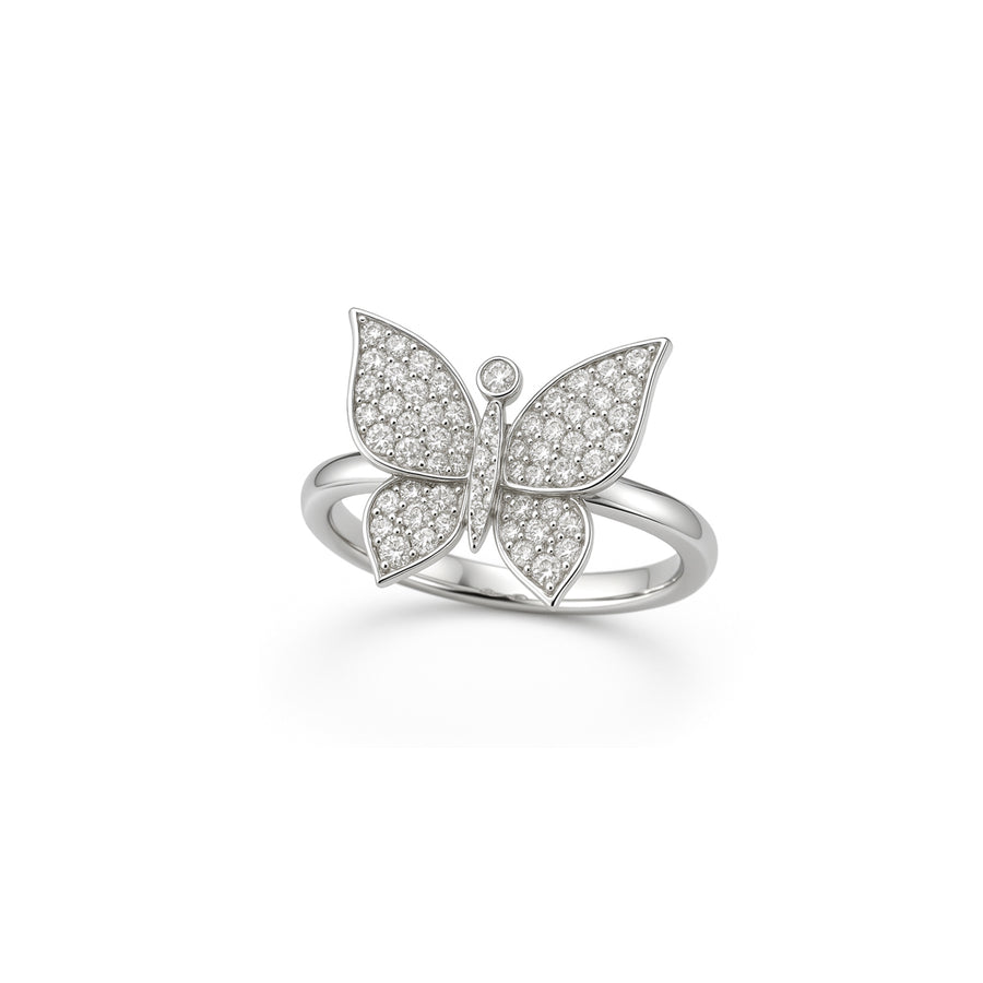 Anello "Diamond Butterfly" in oro e diamanti