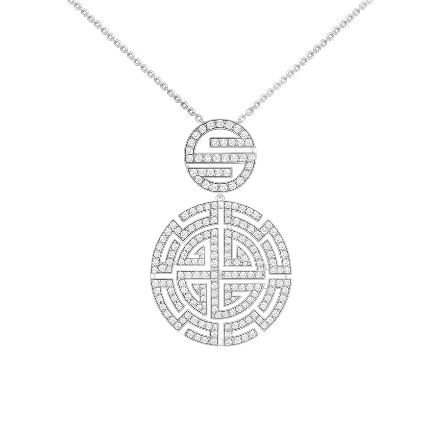 Ciondolo "Mandala Drop" in Argento 925