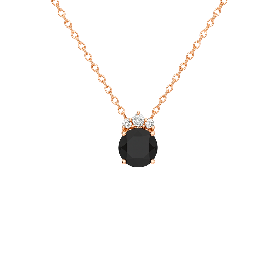 Ciondolo "Black & Rose" in Argento 925