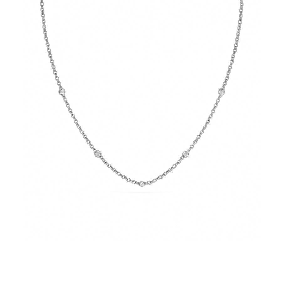 Collana "White Little Treasure" in oro e diamanti