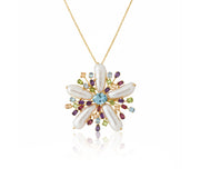 Collana "Stella di Mare" in Argento 925 con perle e pietre preziose