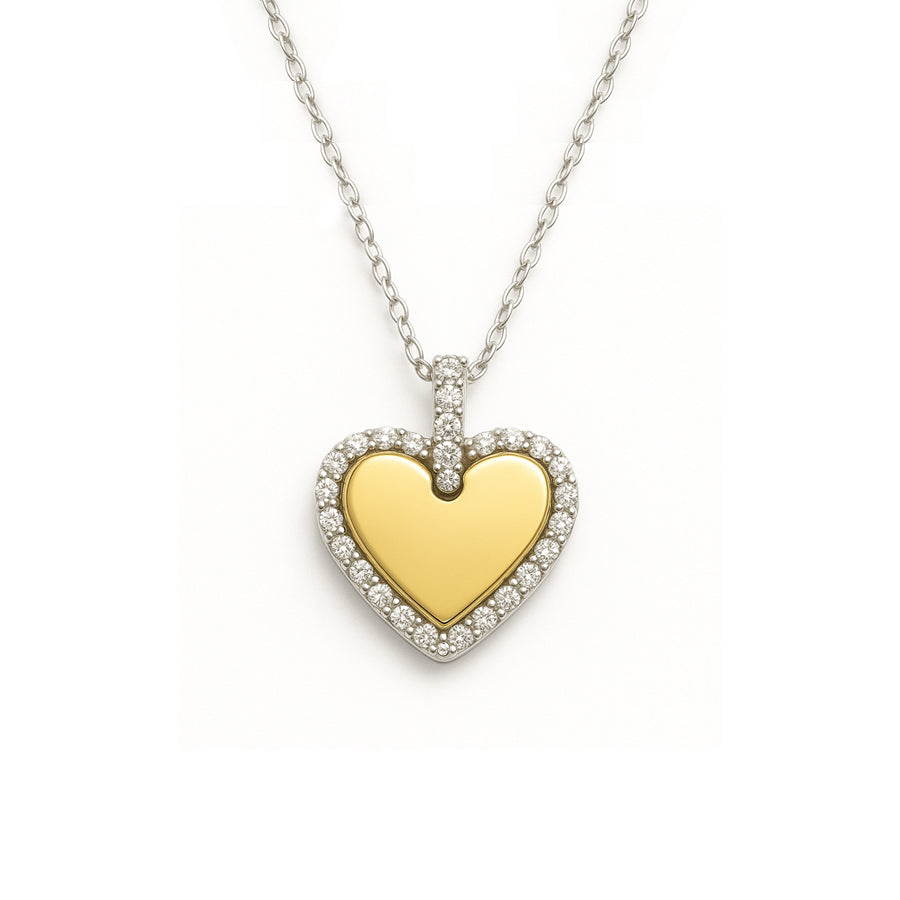 Ciondolo "True Love" con oro giallo e diamanti