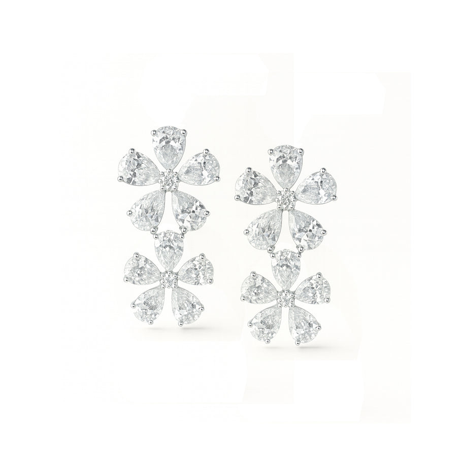 Orecchini "flower fantasy" in argento 925