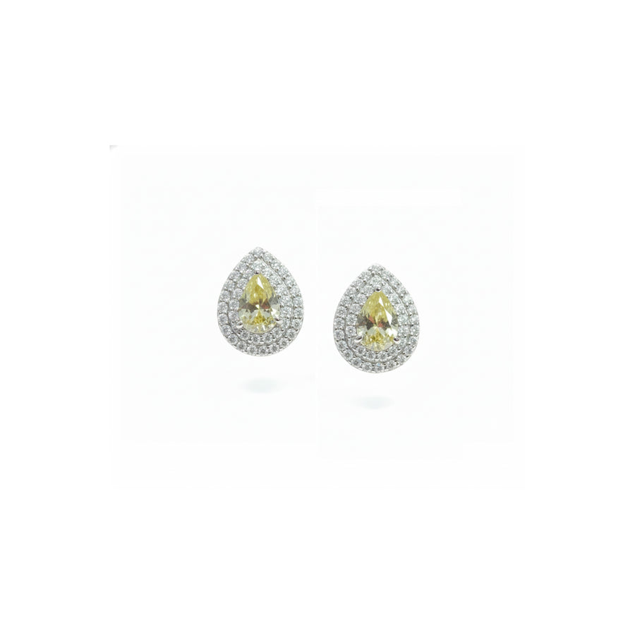 Orecchini "Yellow Drops" in argento 925