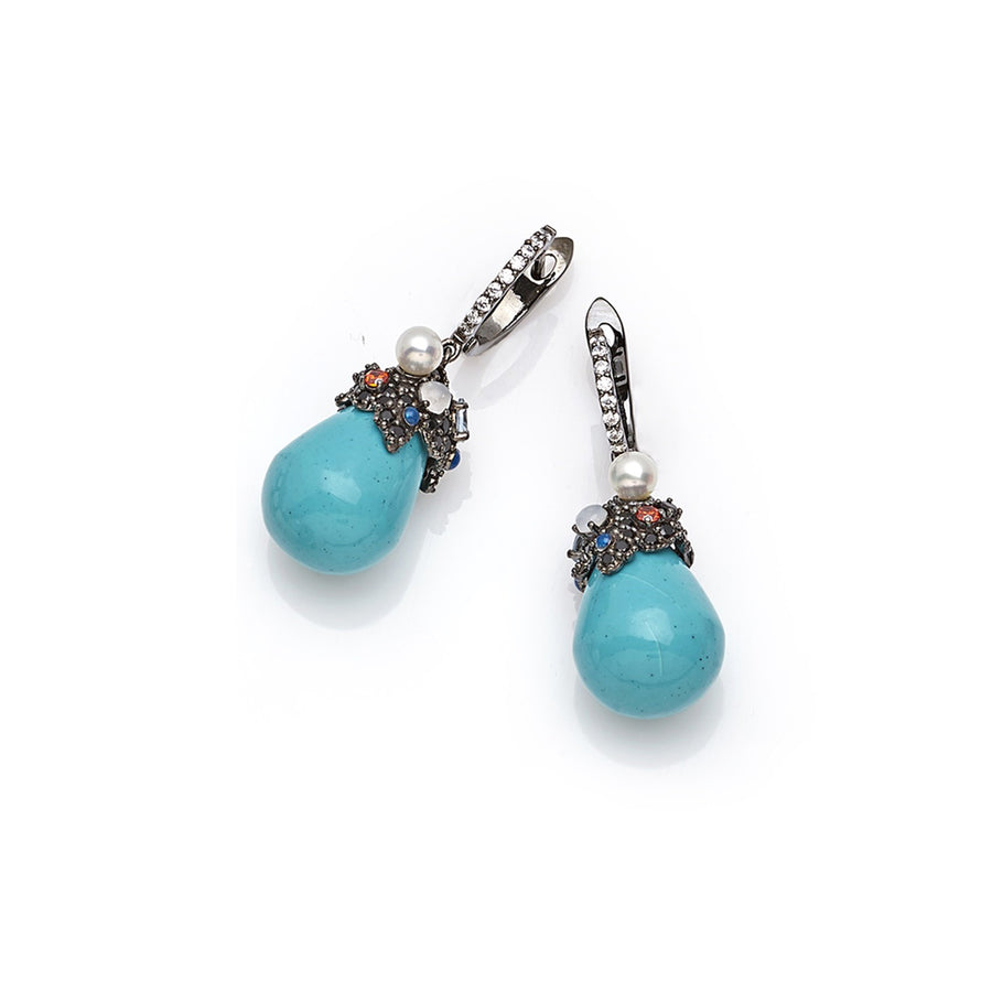 Orecchini "Turquoise Teardrop" Argento 925