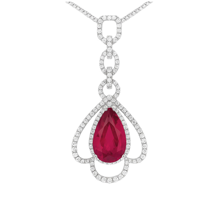 Ciondolo "Rouge Power" in argento 925