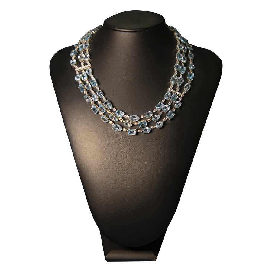 Collana "Light blue green" Argento 925