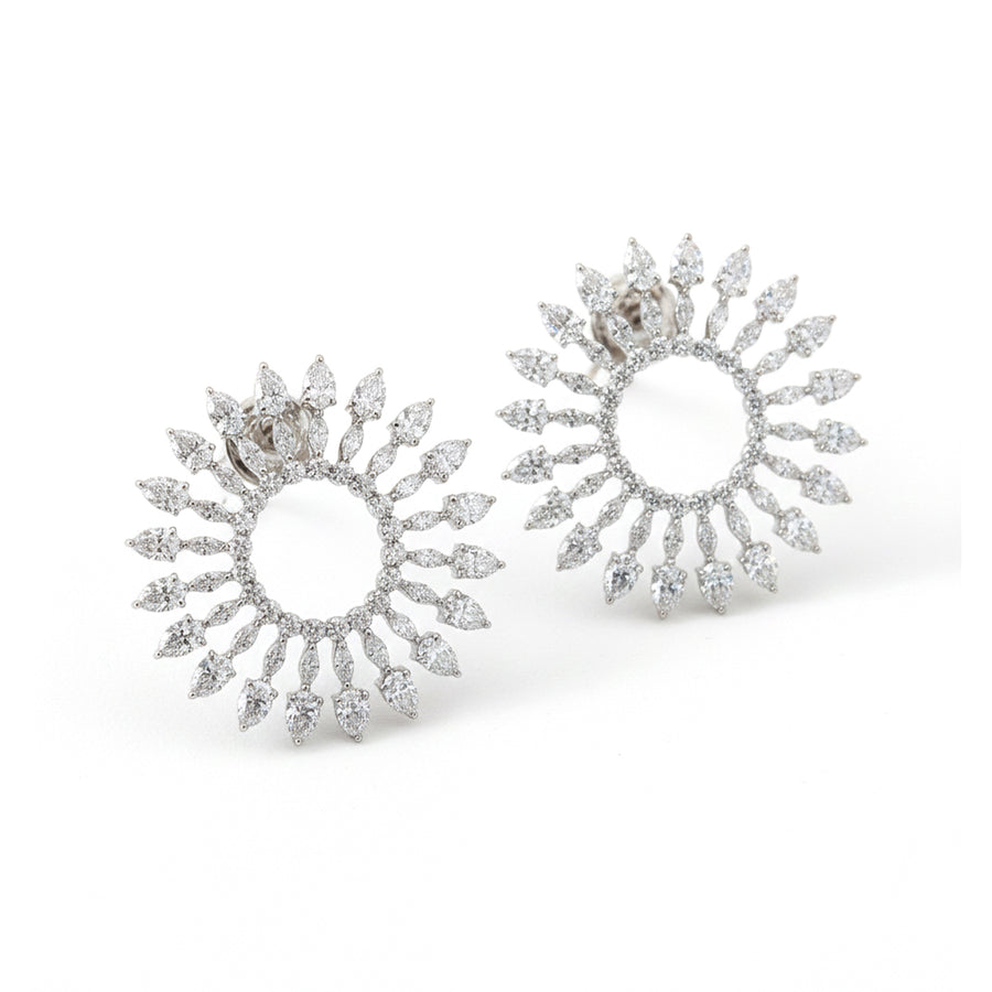 Orecchini "Raggiere" in argento 925