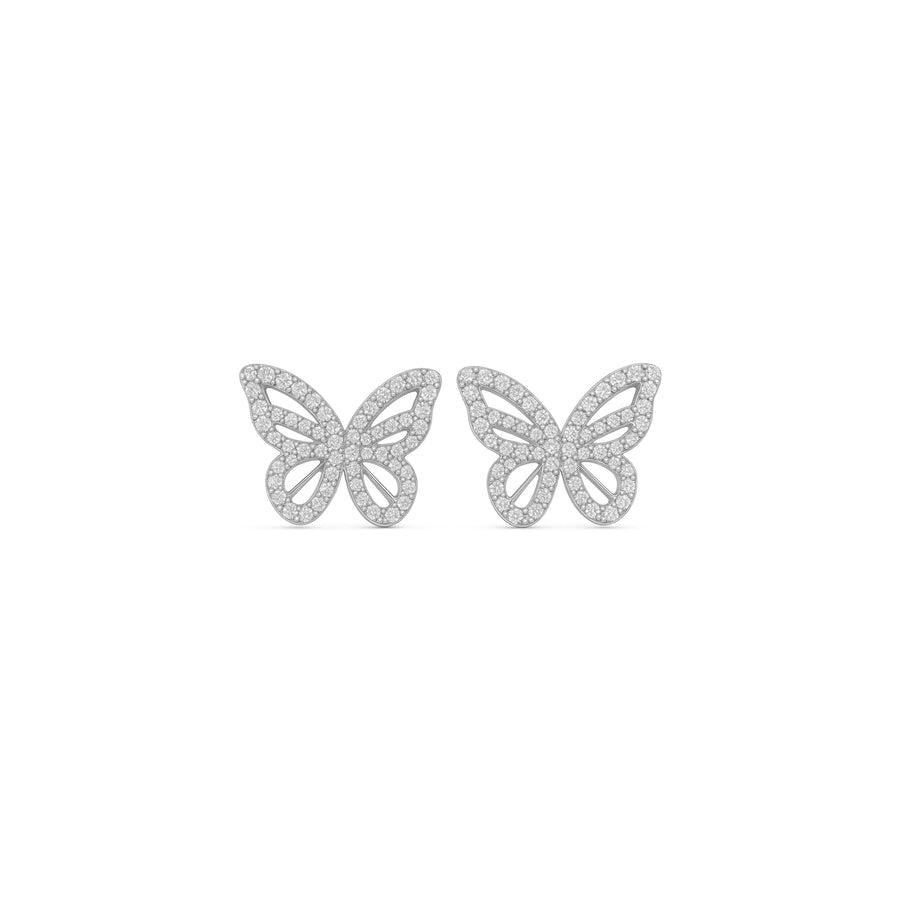 Orecchini "farfalle" in argento 925